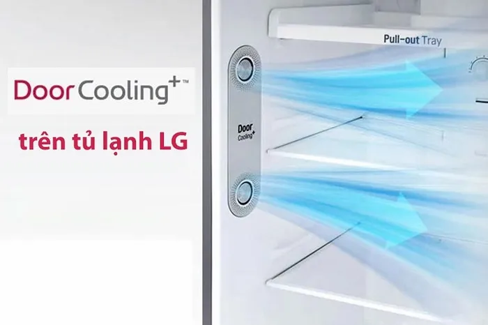 Công nghệ Door Cooling giúp làm lạnh nhanh chóng 